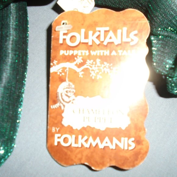 Folktails by Folkmanis Chameleon Hand Puppet NWT - Picture 2 of 9
